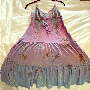 Butterfly Dropout Multicolor Dress